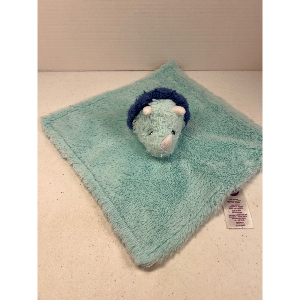 Parents Choice Teal Triceratops Dinosaur Baby Security Blanket Lovey PC203105KL